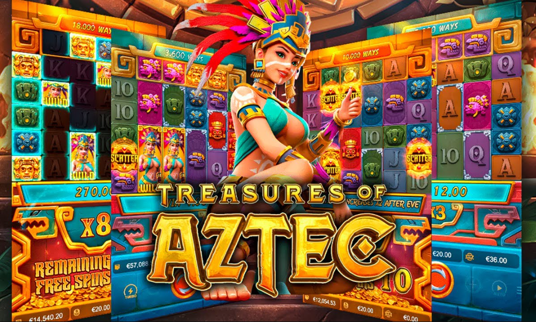 Treasures of Aztec, PG Soft, Slot maia, Jogos de cassino online, Civilização maia, Gráficos maia, Rodadas grátis, Multiplicadores de ganhos